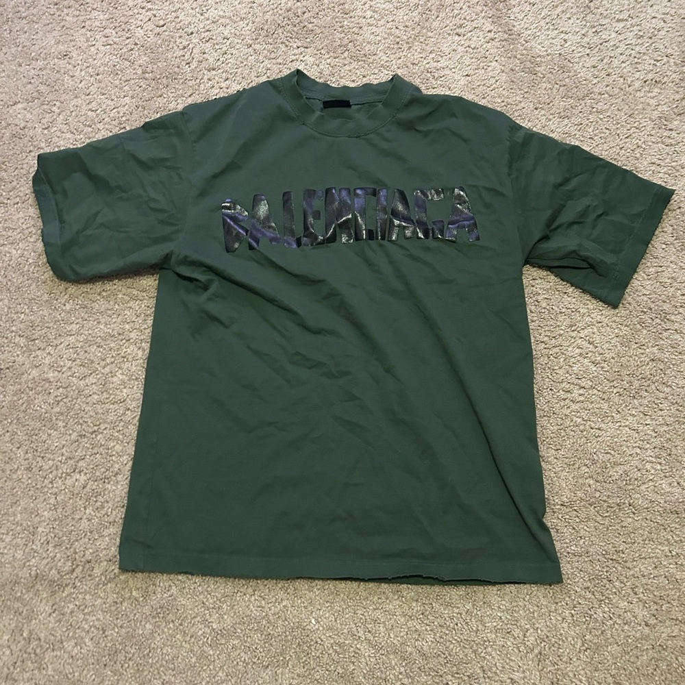 Balenciaga Green Men's Shirt